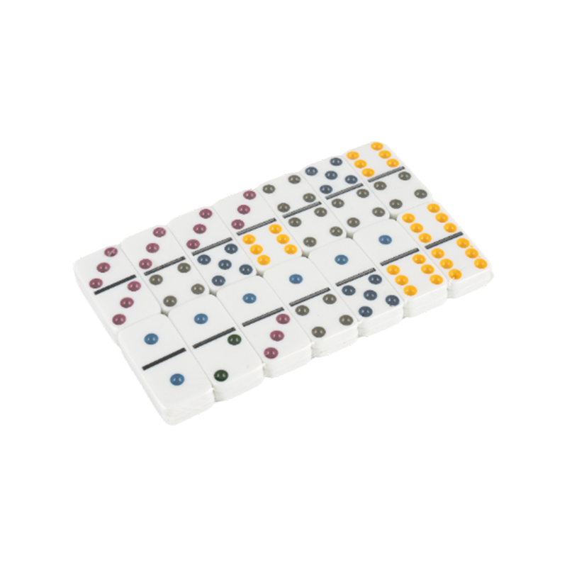 Grundlæggende farve Dot Domino -spil